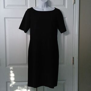 Ann Taylor black short sleeve sheath dress cocktail, party, special occasion